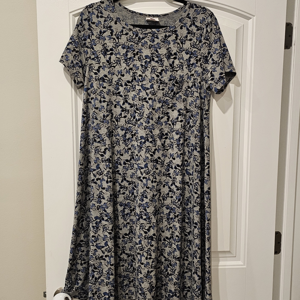 Minnie Mouse Blue and Gray Women's Dress